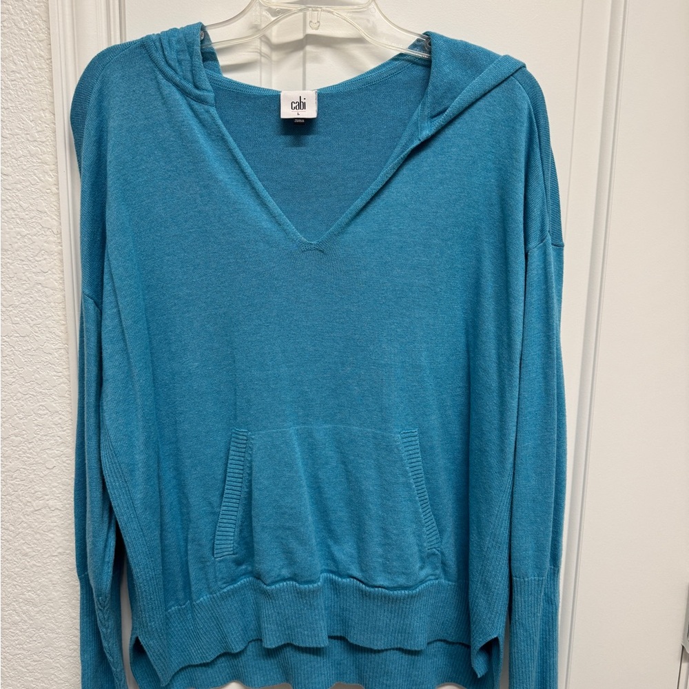 CAbi Women's Blue Hooded Top